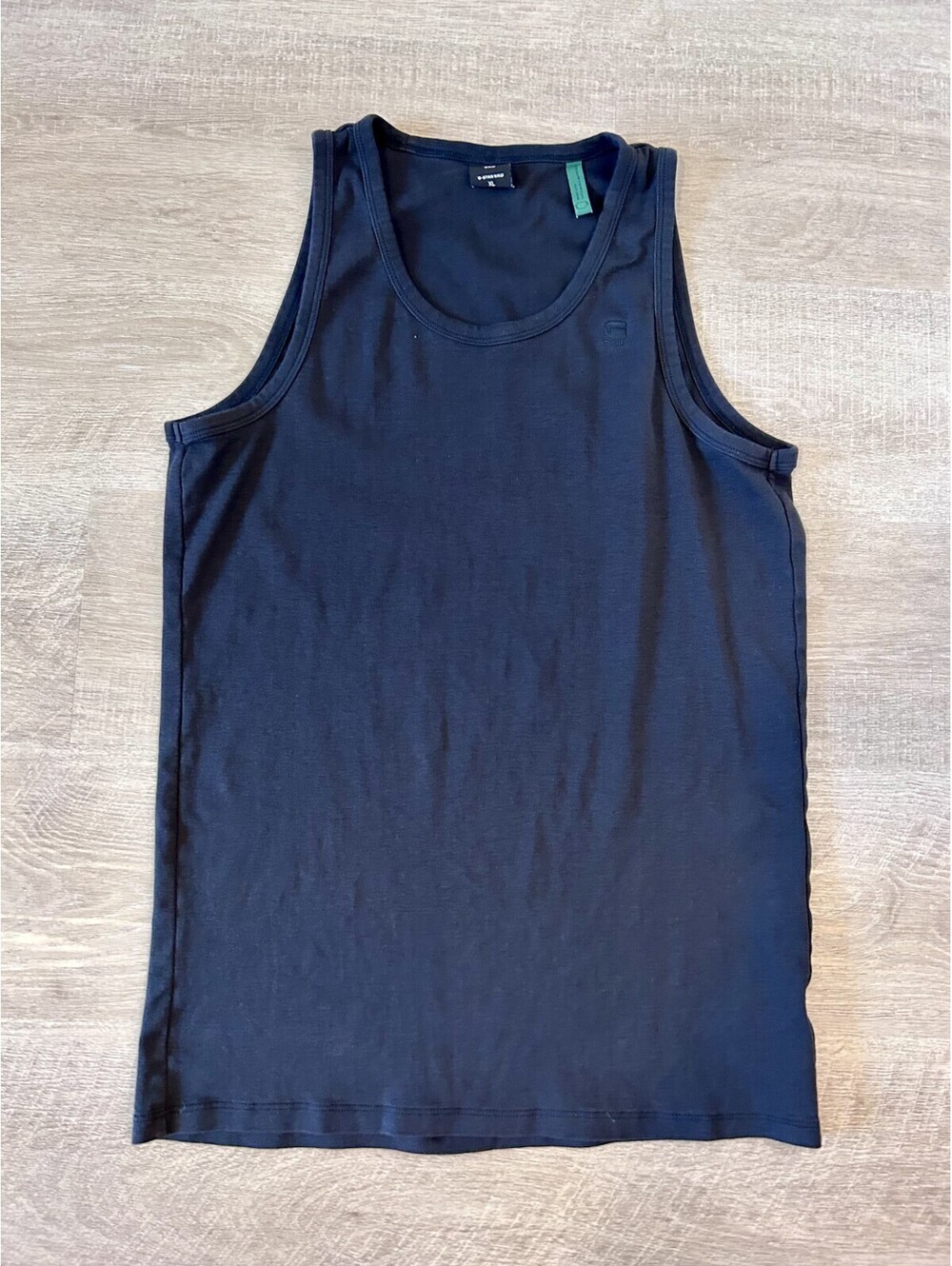Vintage G-Star RAW T-Shirt Tank Top Black Men XL Logo Designer Y2K